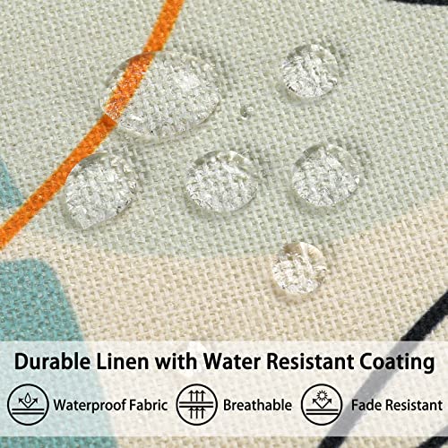 DakTou Boho Cushion covers 45 x 45 Set of 4 Outdoor Waterproof Linen Throw Pillowcases Modern Abstract Leaves Art Mid Century Decorative Pillow Covers for Sofa Porch Patio Home Decor 7 DakTou Boho Cushion covers 45 x 45 Set of 4 Outdoor Waterproof Linen Throw Pillowcases Modern Abstract Leaves Art Mid Century Decorative Pillow Covers for Sofa Porch Patio Home Decor - Image 7