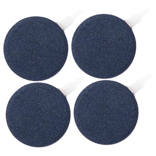 Mikikit Fish Tank Oxygen Stone Bubble Disc Sand Head Airstones for Aquarium Air Bubble Stone Disc Use