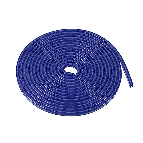Image of X AUTOHAUX 16.4ft U Shape Rubber Edge Trim Seal Strip for Car Truck Blue