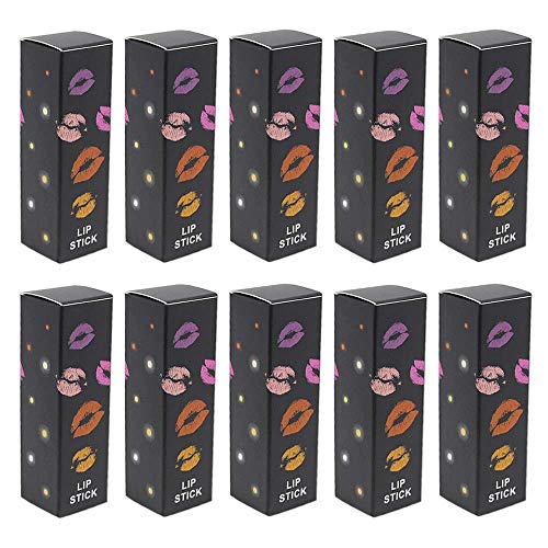 LARATH 60 Pieces Lipstick Packaging Boxes, Rectangle Kraft Paper Lip Balm Tube Wrapping Lip Sample Lip Gloss Packaging Box
