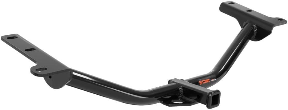 Curt 12134 56109 Trailer Hitch Bundle with Wiring fits 2012 2020 Journey Without LED Tail Lights | Plug & Play Connectors | Gloss Black Powder Coat Finish