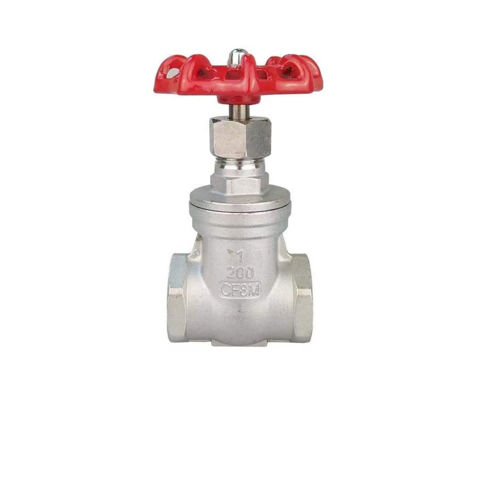 Válvulas de compuerta de acero inoxidable de 1/2 "3/4" 1 "1-1/4" 1-1/2 "2" válvula de conmutación de válvula de agua válvula de compuerta de hilo femenino(Size:1 Inch)