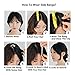 Dsoar Side Bangs Clip in Real Human Hair Bang Natural Clip on Straight Fringe Hair Extensions(Natural Black Color)