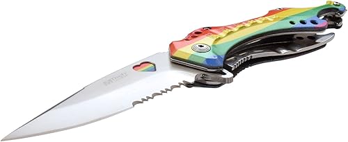 Miniatura 61 de MTECH USA Serie MT-A705 - Cuchillo plegable asistido por resorte, clip de bolsillo, táctico, EDC, defensa personal Azul plateado