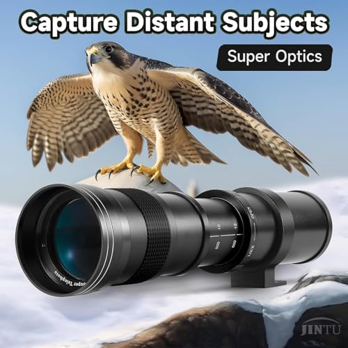 Image of JINTU 420-800mm f /8.3 Telephoto Zoom Lens, Manual Focus for Fujifilm Mirrorless Cameras X-Pro1 X-Pro2 X-Pro3 X-E2 X-E3 X-A10 X-T1 X-T2 X-T3 X-T4 X-T10 X-T20 X-T30 X-T30II X-T100 X-H1
