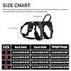 FEimaX Dog Harness No Pull Soft Padded Dog Vest with 3 Leash Clips and Easy Control Handle Reflective Adjustable No Choke Pet Harnesses for Medium and Large Dogs Training Walking (Black, Large)