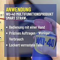 WD-40 Multifunktionsprodukt Smart Straw 300ml – Präzise Anwendung mit klappbarem Sprührohr, löst festsitzende Mechaniken & Rost, beseitigt Quietschen, verdrängt Feuchtigkeit, schützt & reinigt – Ansicht 3