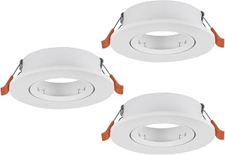 EGLO 3er Set Einbaustrahler Barranco, Spot Deckenleuchte schwenkbar