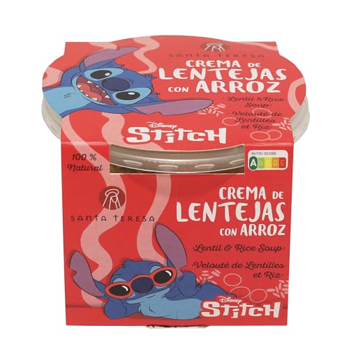Santa Teresa - Crema de Lentejas con Arroz Junior. Con aceite de oliva virgen extra. Sin conservantes, sin aditivos, sin espesantes, sin lactosa. 280g