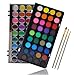 Produktbild Artecho Aquarellfarben 36 Farben mit 3 Pinsel, Tragbar und Einfach zu Bedienen, Ideal für Künstler, Hobbymaler, Schule, Kunstunterricht.