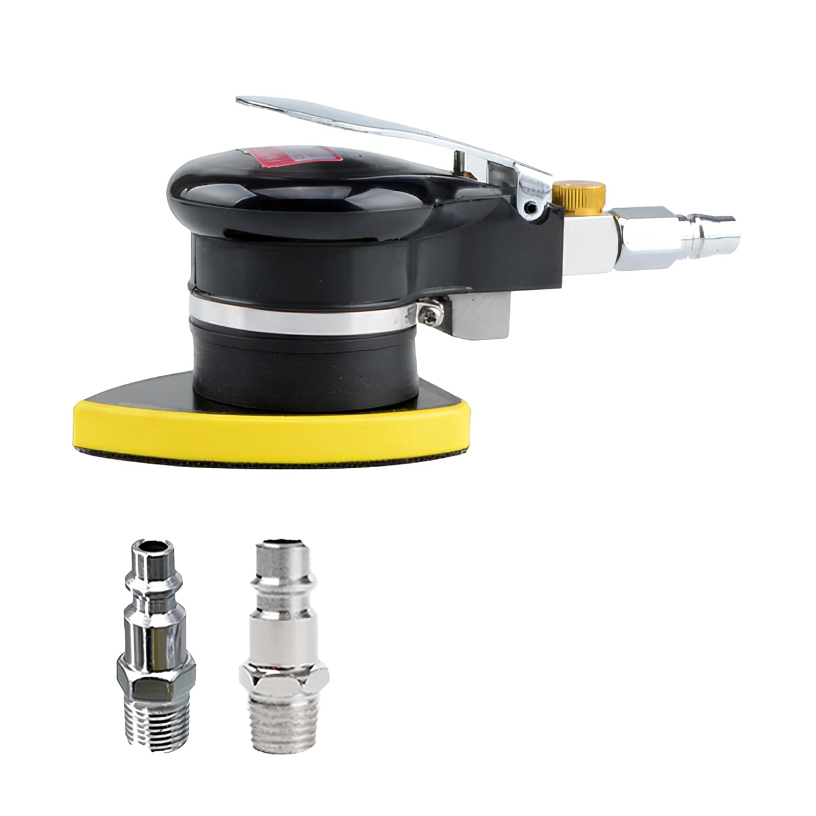 Cazstyk Small Triangle Professional Triangle Pneumatic Sandpaper Machine Flapping Sander Pneumatic Eccentric Sheet Metal Polishing Tool Air Propelled Tool