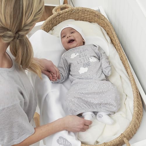 Image of Gerber Baby Girls 4-Pack Sleeper Gown - Soft Cotton Newborn Nightgowns, Elastic Hem Sleepwear Set for Infant Girls