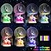Snow Globes for Kids Boys - Girls Snow Globe Christmas Village Santa Snow Globe Winter Glitter Art Ball Rotate 7 Colors Change Light Musical Box Castle in The Sky Birthday Xmas Gifts