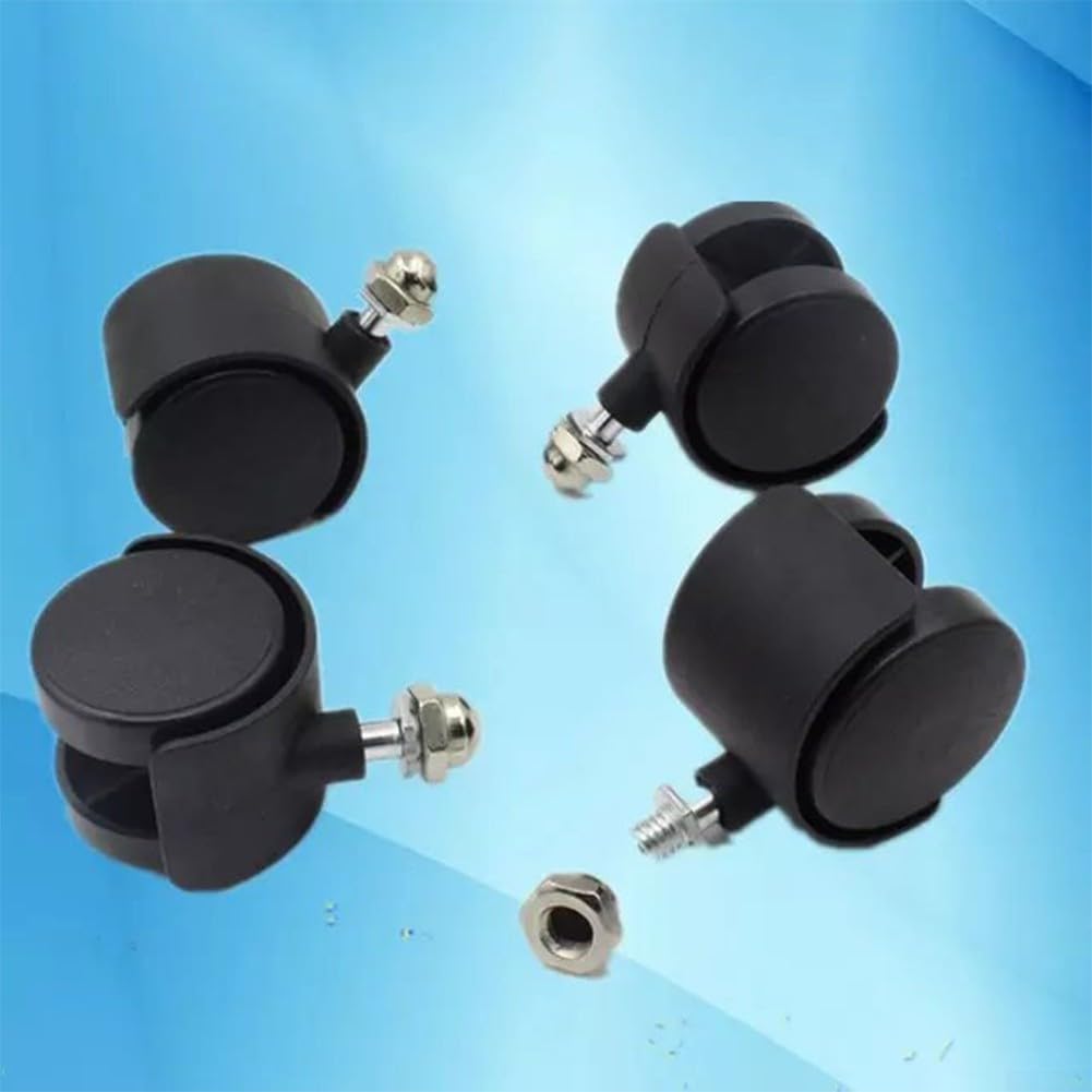 4 Ruote Di Ricambio Per Termoconvettore A Olio Con Freni, Diametro Filetto 8mm, Incluse Chiavi E Dadi, Compatibili Con La Maggior Parte Marche