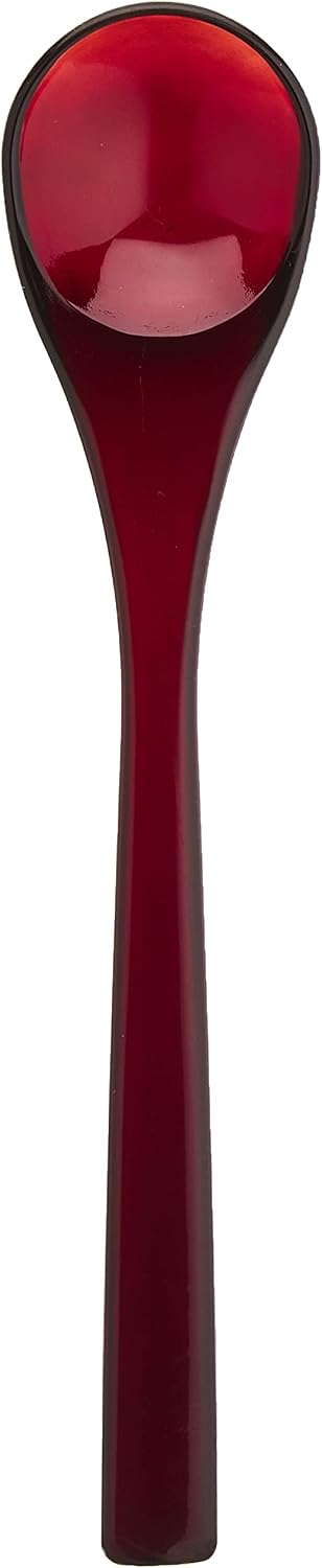 Wakaizumi Lacquerware 1-772-44 Kappo Lacquerware, Chawanmushi Spoon, Bekko, Set of 5