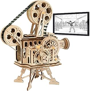ROBOTIME Vitascope Wooden Model Kits 3D Puzzle for Adults to Build Laser Cut Jigsaw Construction Building Craft Kits for Kids Above 14 Years Old