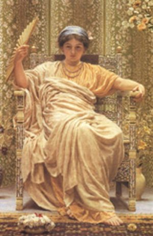 Peinture à l'huile Albert Moore toile A Revery 1892 tableau de reproduction classique 20x24