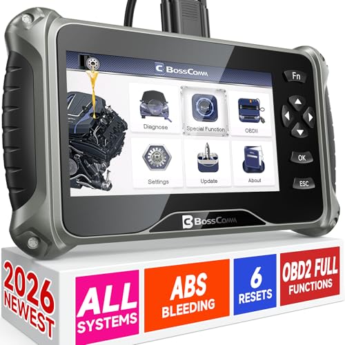 2026 BOSSCOMM IF745 Scanner Diagnostic Tool, Check Engine Co...