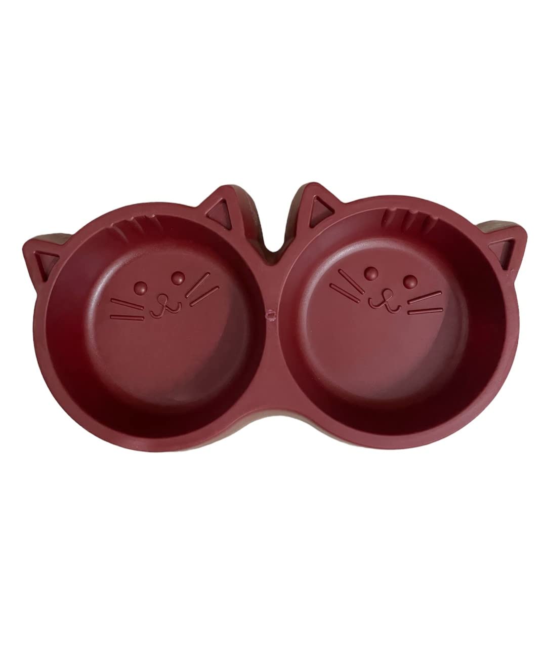 DOGTOWN Non-Toxic Pet Feeding Plastic Cat Face Shaped Double Bowl Food & Water Feeder - 2-in-1 Bowl for Dogs and Cats [ Brown ] (B0B21BGPZ6) Amazon Price History, Amazon Price Tracker