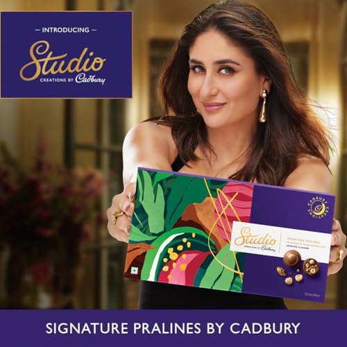 Image of Cadbury Studio Signature Pralines Chocolat A L'Orange Chocolate Gift Pack, 130 g (Pack of 3)