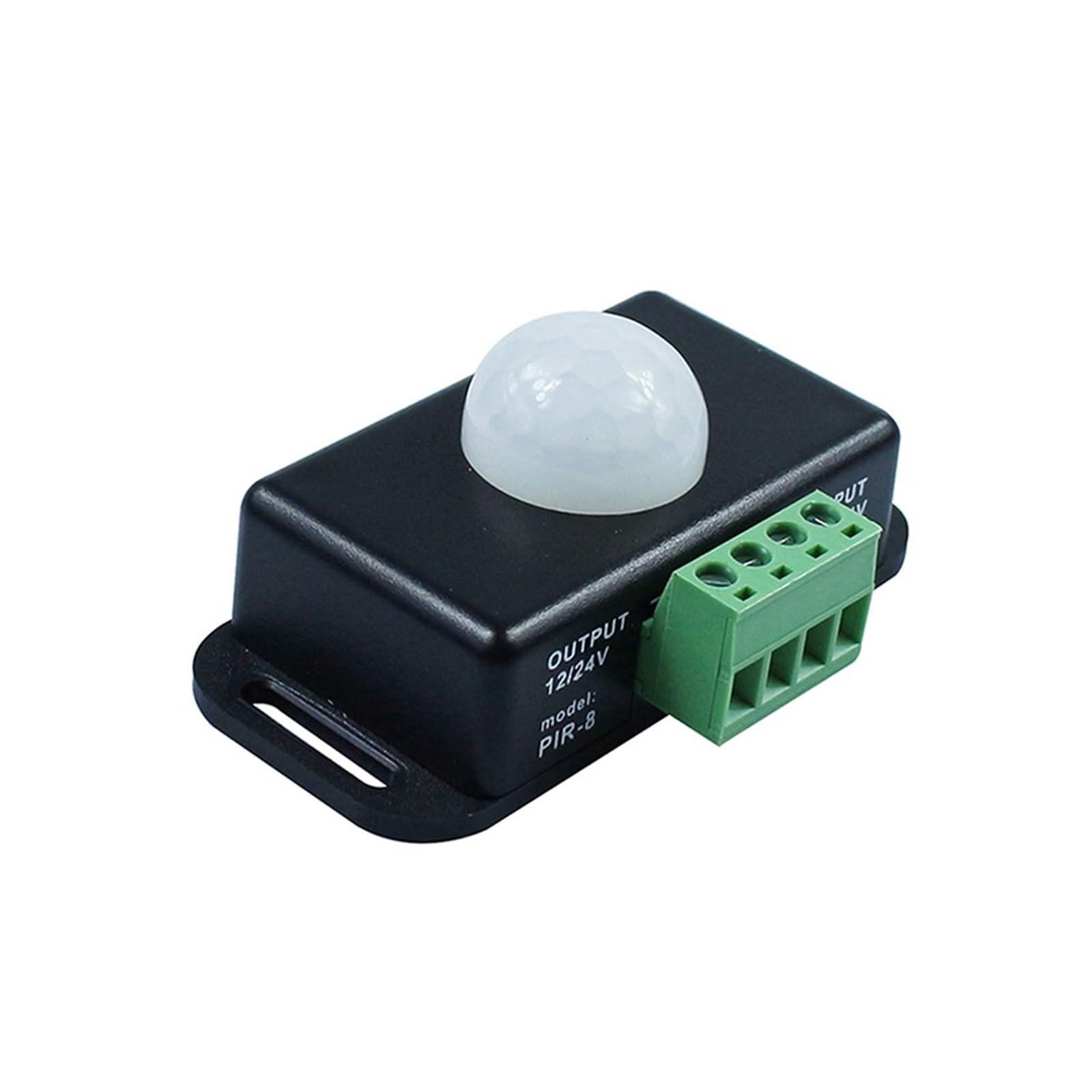 ZXAOMMBEA DC5V-24V 12V Human Body Infrared Motion Sensor Detector Control LED Light bar photosensitive Switch DC Connector(PIR-8)