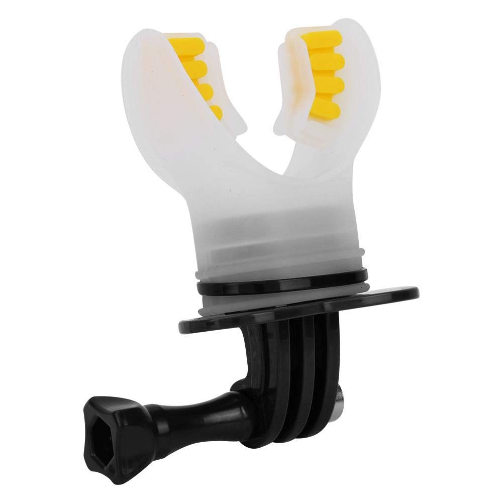 Surfing Fixed Braces Connecting Mount Set, Mouth Bite Mount Surfing Skating Shoot Surf Dummy Bite Mount Set Compatible for GoPro Hero 7/6/5/4/3/3+ etc(Black)