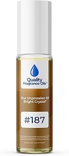 Quality Fragrance Oils' Bright Crystal for Women Impression #187 | Long-Lasting Perfume Oil, Alcohol-Free, Strong Scent, 10ml Roll-On | Affordable Alternative to Designer Fragrances