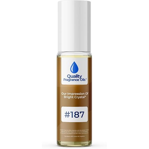 Quality Fragrance Oils' Bright Crystal for Women Impression #187 | Long-Lasting Perfume Oil, Alcohol-Free, Strong Scent, 10ml Roll-On | Affordable Alternative to Designer Fragrances