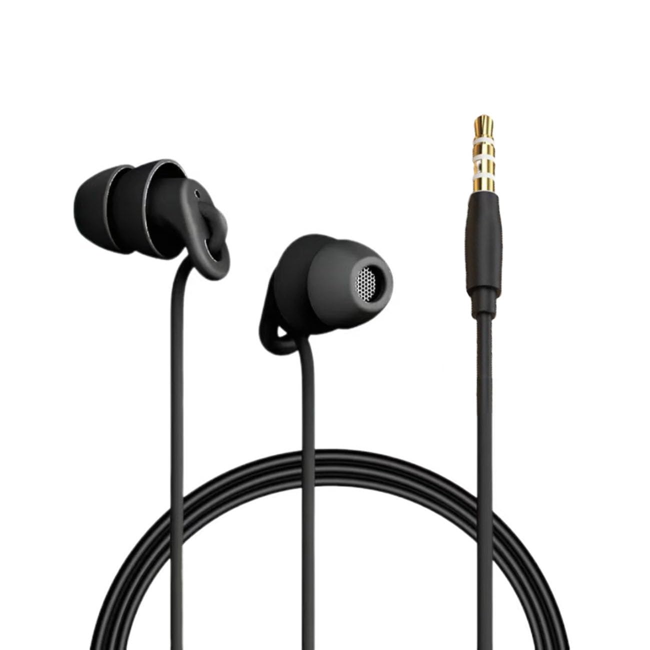 Sleep Earbuds Noise Cancelling in-Ear Sleep Earphones, Soft Wired Earbuds with Mic Volume Control for Small Ear Canal Sleeping Insomnia Side Sleeper Compatible with iPhone Samsung Huawei