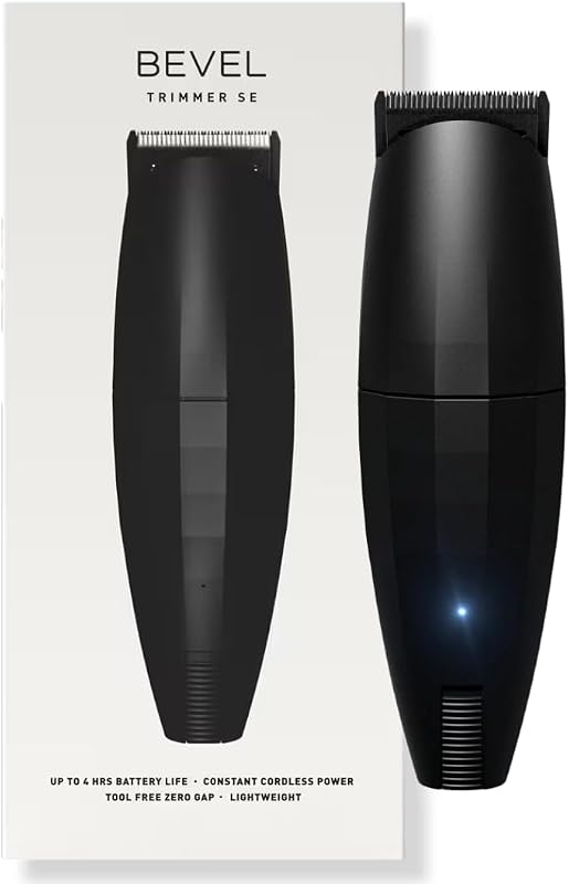 Aparador de barba e bigode Bevel Beard Travel Trimmer SE, sem fio, preto