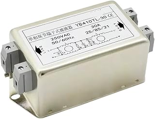 YB410TL-1A-50A Double Section Large Terminal Single Phase AC Power Filter 220V Anti-Interference(YB410TL-30A)
