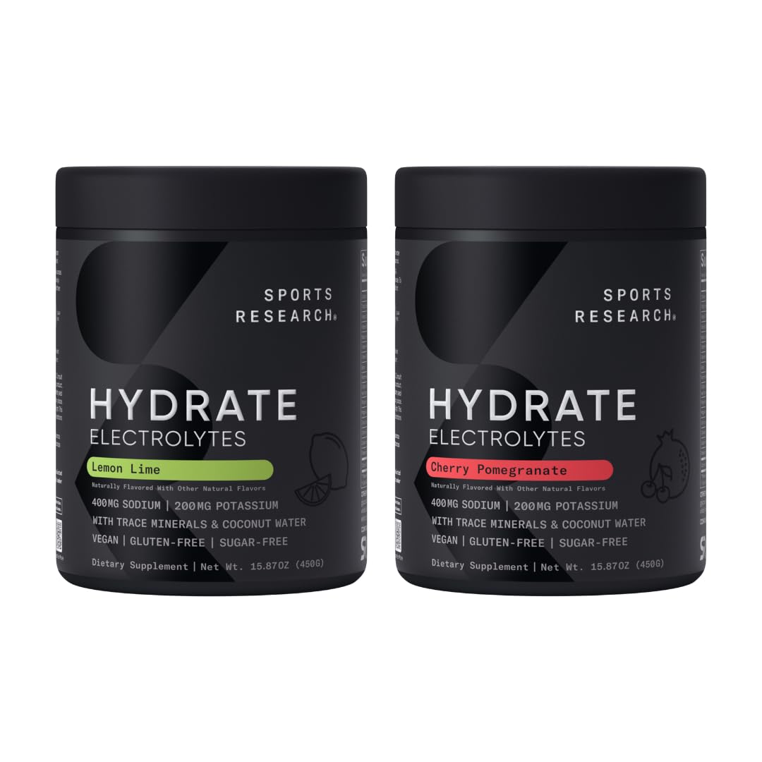 Sports Research® Hydrate Electrolytes Flavor Fusion Pack, 90 Servings Each