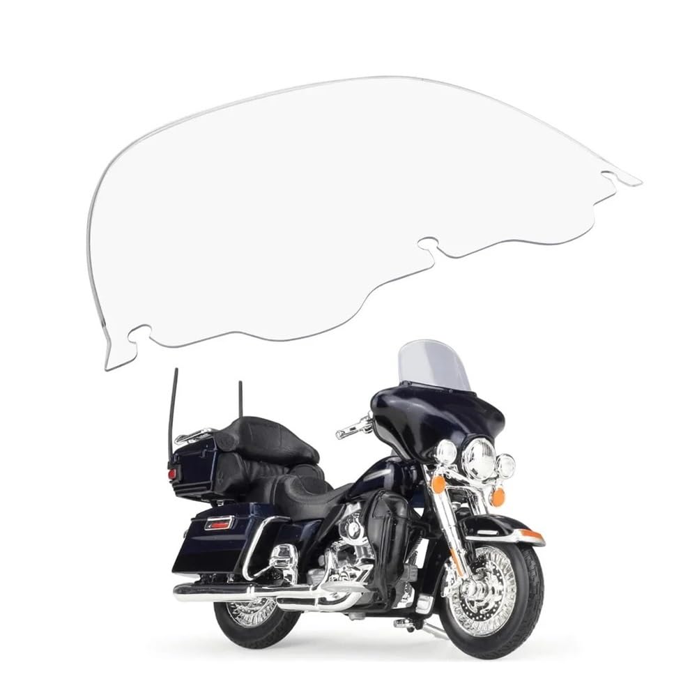 D'écran Déflecteurs Moto Séparateur De Vent De Pare-Brise Ondulé pour Moto, 13 Pouces, pour pour Touring Glide 1997 – 2013, Pièces De Déflecteur De Moto Transparentes