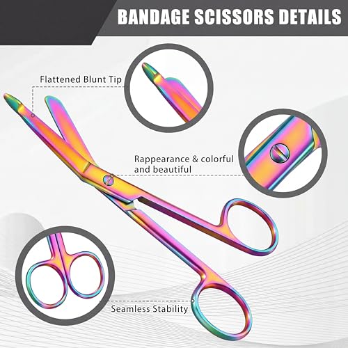 Image of BBTO Hemostat Curved and Straight Hemostat Forceps Piercing Pliers Forceps, Stainless Steel Straight and Curved Pliers, Fishing Tweezer(Colorful,3 Pcs)