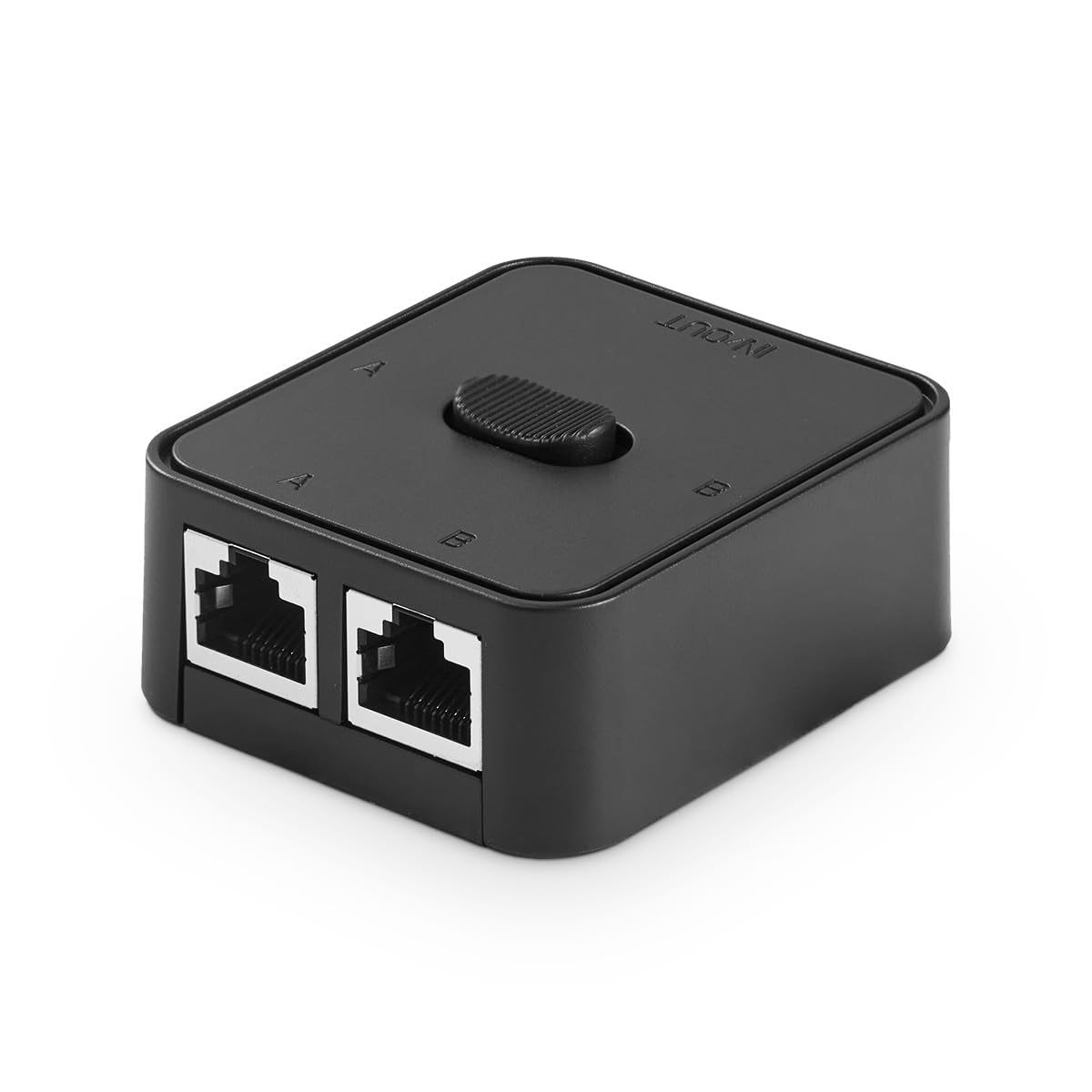 NALACAL Gigabit Network Switcher, Passive Ethernet Selector, in/Out to A or B Network, Home Network Hub, Office Ethernet Splitter, Bidirectional Manual Switcher, No Power Required