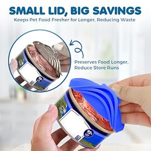 SunGrow Cat Food Can Lids Durable and Flexible Silicone Wet Pet Food Can Covers Universal Fit Storage Toppers Dishwasher friendly Yellow Blue Green 4 x 35 3 Pcs Per Pack