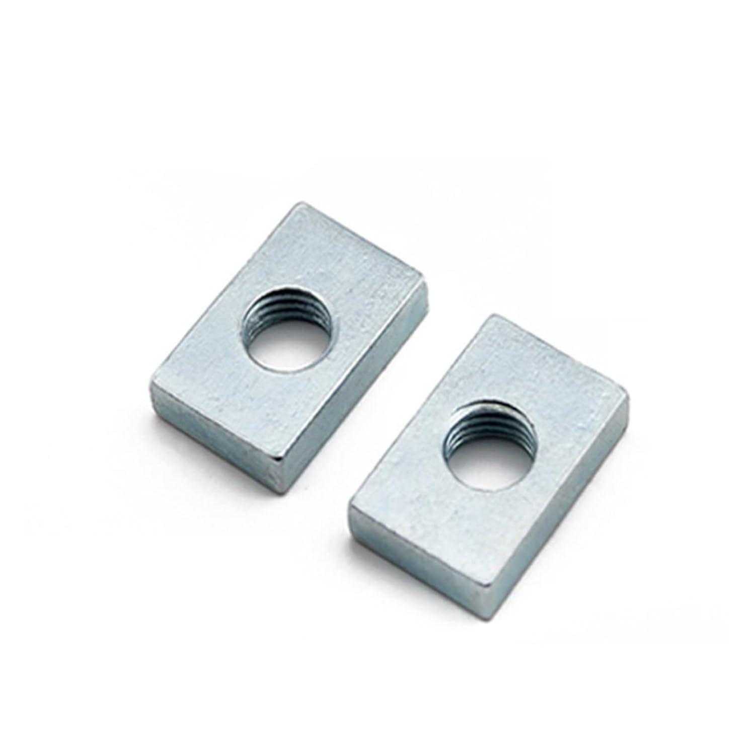 10/ 50pcs Square Nut M3 M4 M5 M6 M8 Zinc-Plated Carbon Steel Thin Rectangular Nuts Slider Block for Aluminum Profile Accessory(50 PCS,M4-9x6x2.5mm)