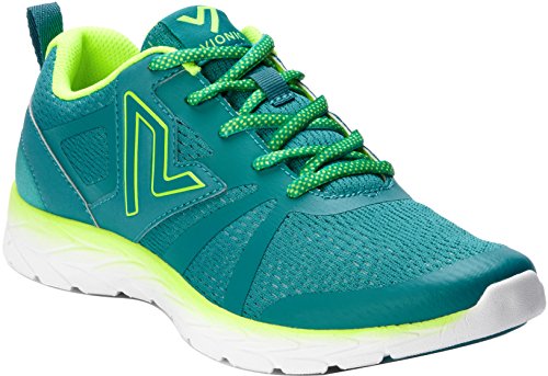 Vionic Women's Brisk Miles Leisure Sneakers - Supportive Walking Shoes with Orthotic Insole Arch Support, Blue Teal 7 Wide US