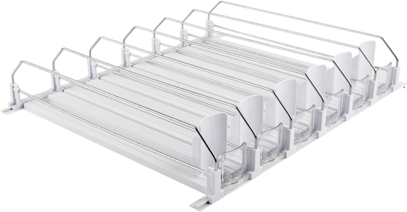 6 Piece Drink Storage Structure Identity Replenish Feature Extendable Refrigerator Space Augmenter ABS Polystyrene Metal Frame Auto Resupply Refrigerator Addition for Parties