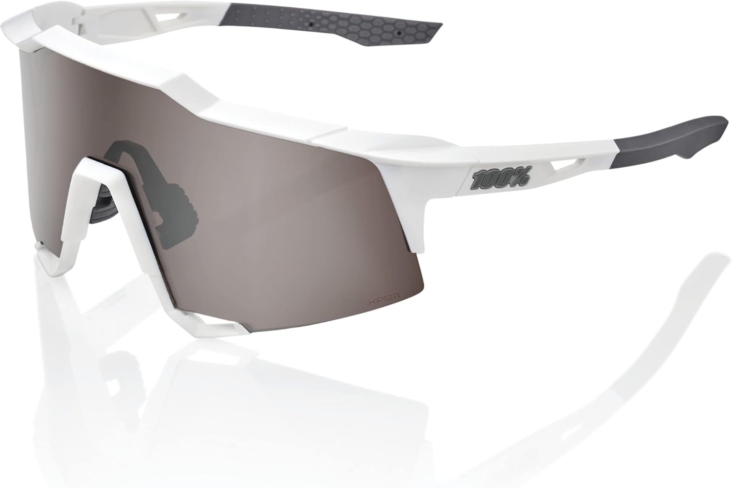 Matte White -Hiper Silver Mirror Lens