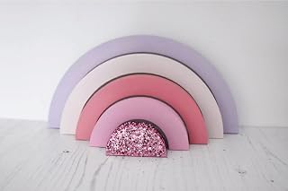 Rainbow Stacker - Wooden Rainbow Stacker - Bedroom Decoration - Shelf Decoration