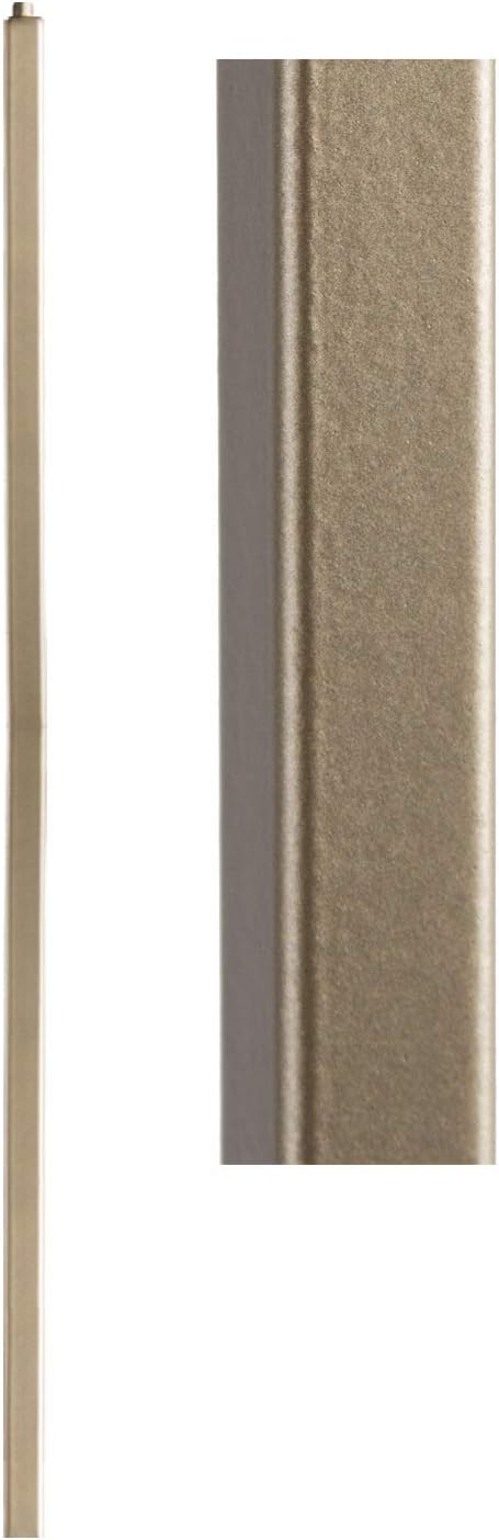 Dorado Gold 16.5.8-T Plain Square Hollow Iron Newel Support Post for Stair Remodeling