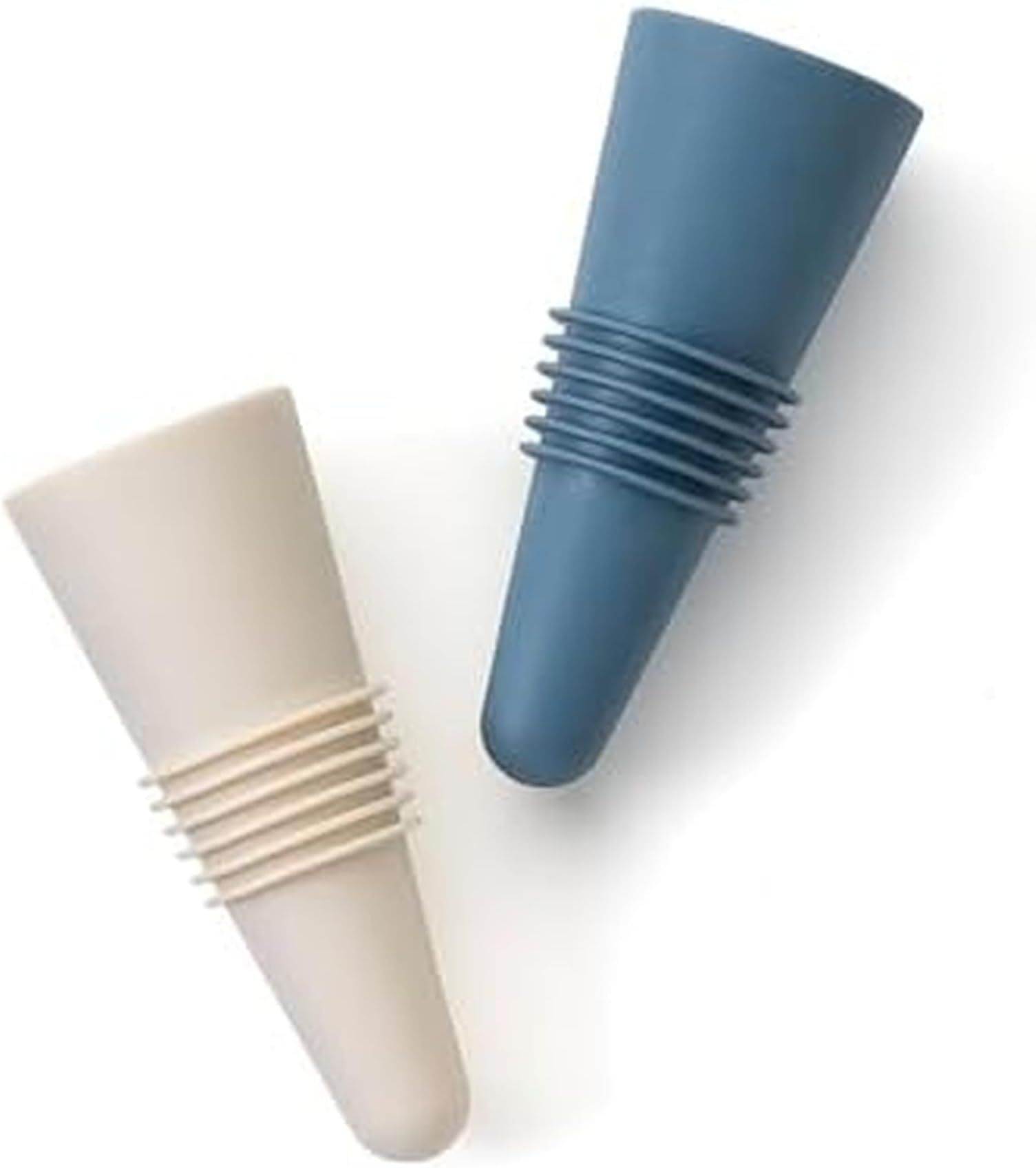Wine Stoppers and Beverage Bottle Stoppers, Silicone Set of 2