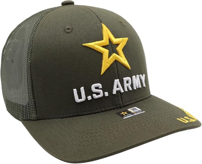 Image of US Army Veteran Hat for Men - Officially Licensed Military Baseball Cap, for Veterans