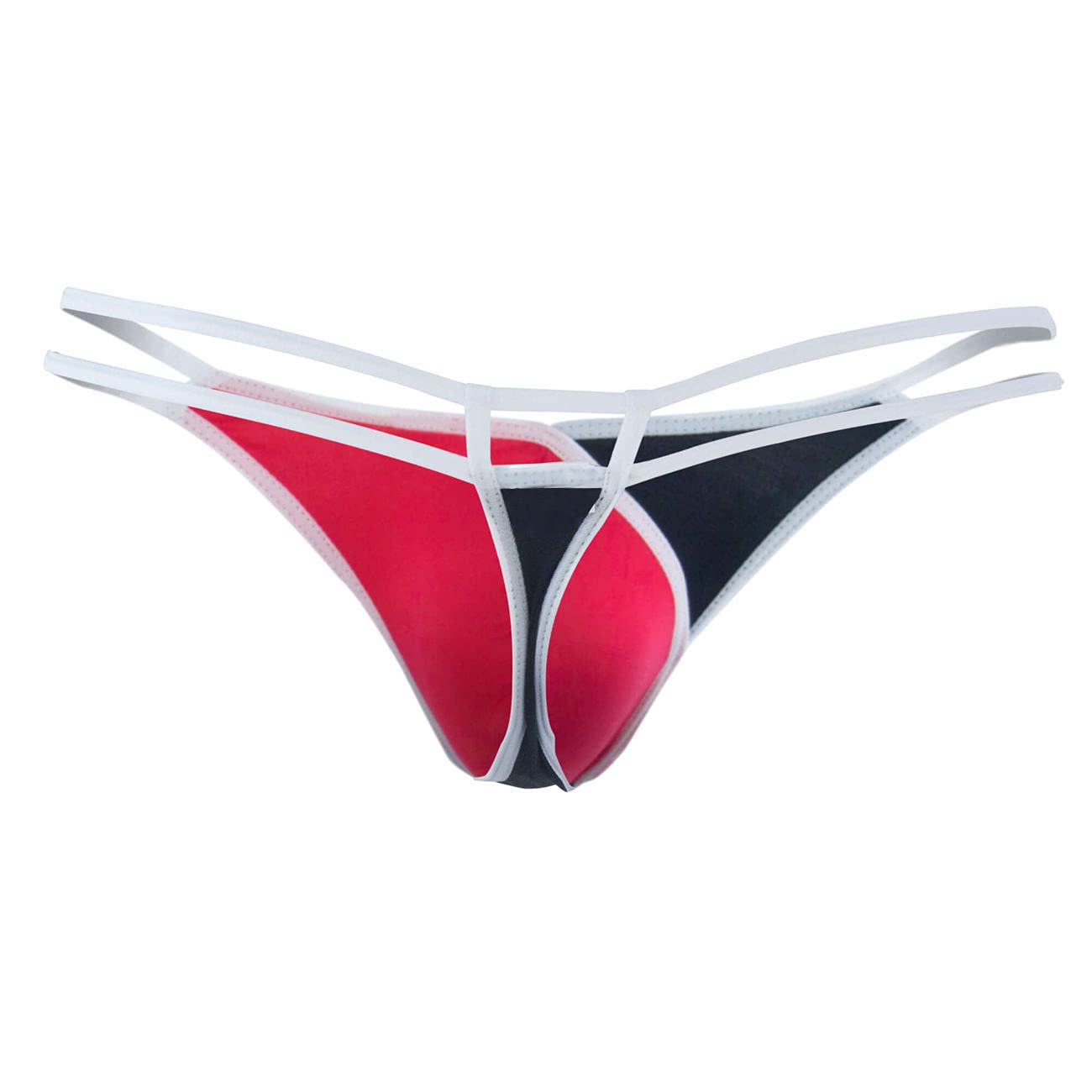 Polyester Blend Newfashioncloth Men Thong Underwear Unique Stylish, Comfortable And Colourful, Hot & Sexy One Size Fits S-M-L, (Red)-picture-20