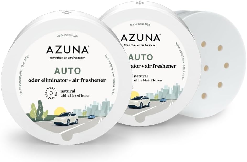 Azuna Air Freshener & Odor Eliminator Gel For The Car, 2 oz