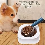 EQLEF Pet Food Scoop Messschaufel mit Clip für 120 g Trockenfutter, Paw Pet Dosenfutter Schaufel Messbecher Hundefutter Trocken Scoop Cat Feed Scoop Küchenschaufel mit Skala 250 ml