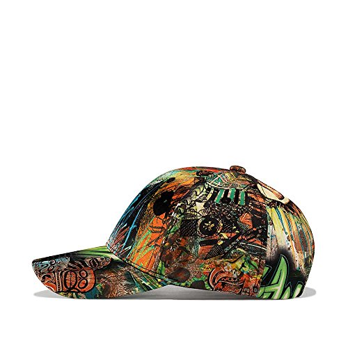 Quanhaigou Printed Baseball Cap,Graffiti Unisex Snapback Hip Hop Hats Cool Adjustable Summer Hats thumb #6