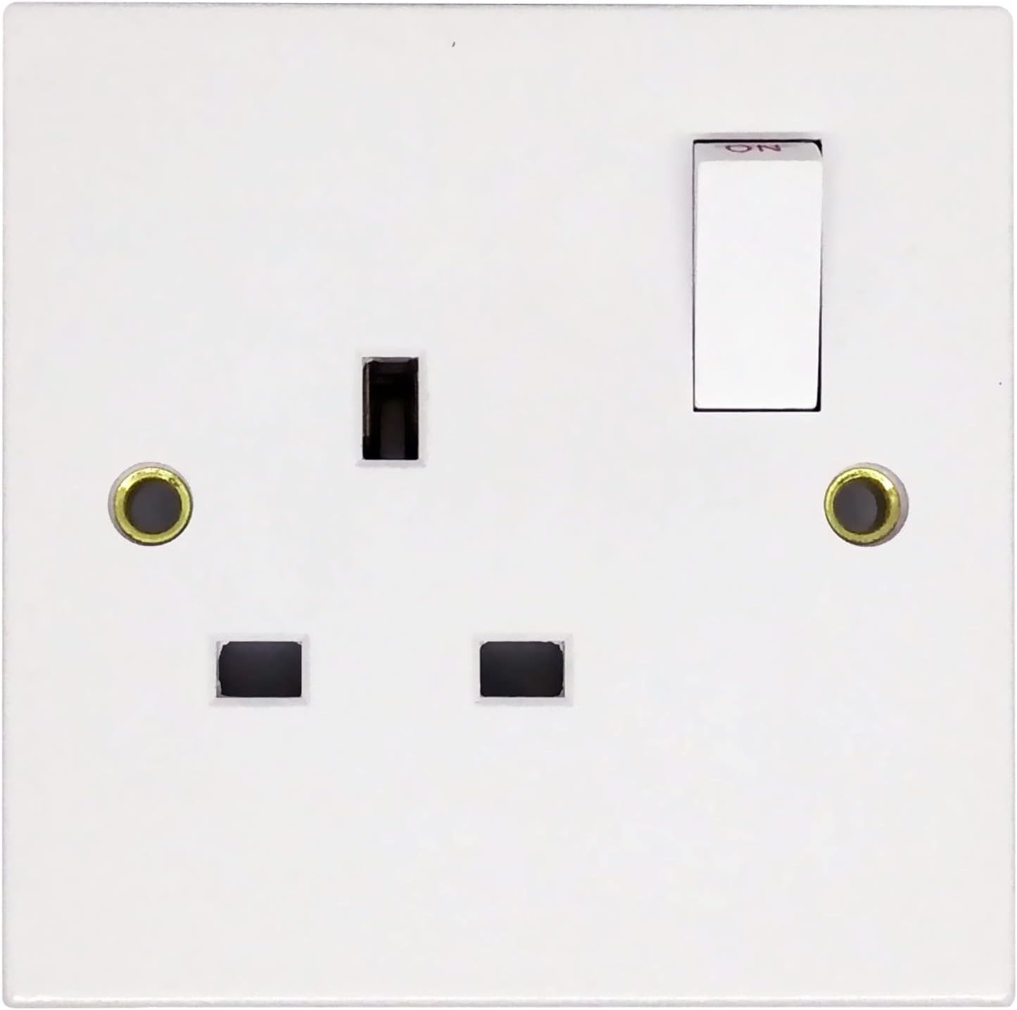 Opus 1 gang 13 amp Wall Socket Switched White