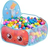 ? The round ball pool has plenty of space for ball pit balls, but no sharp corners and edges. The ball pool is perfect for storing ball bath balls.